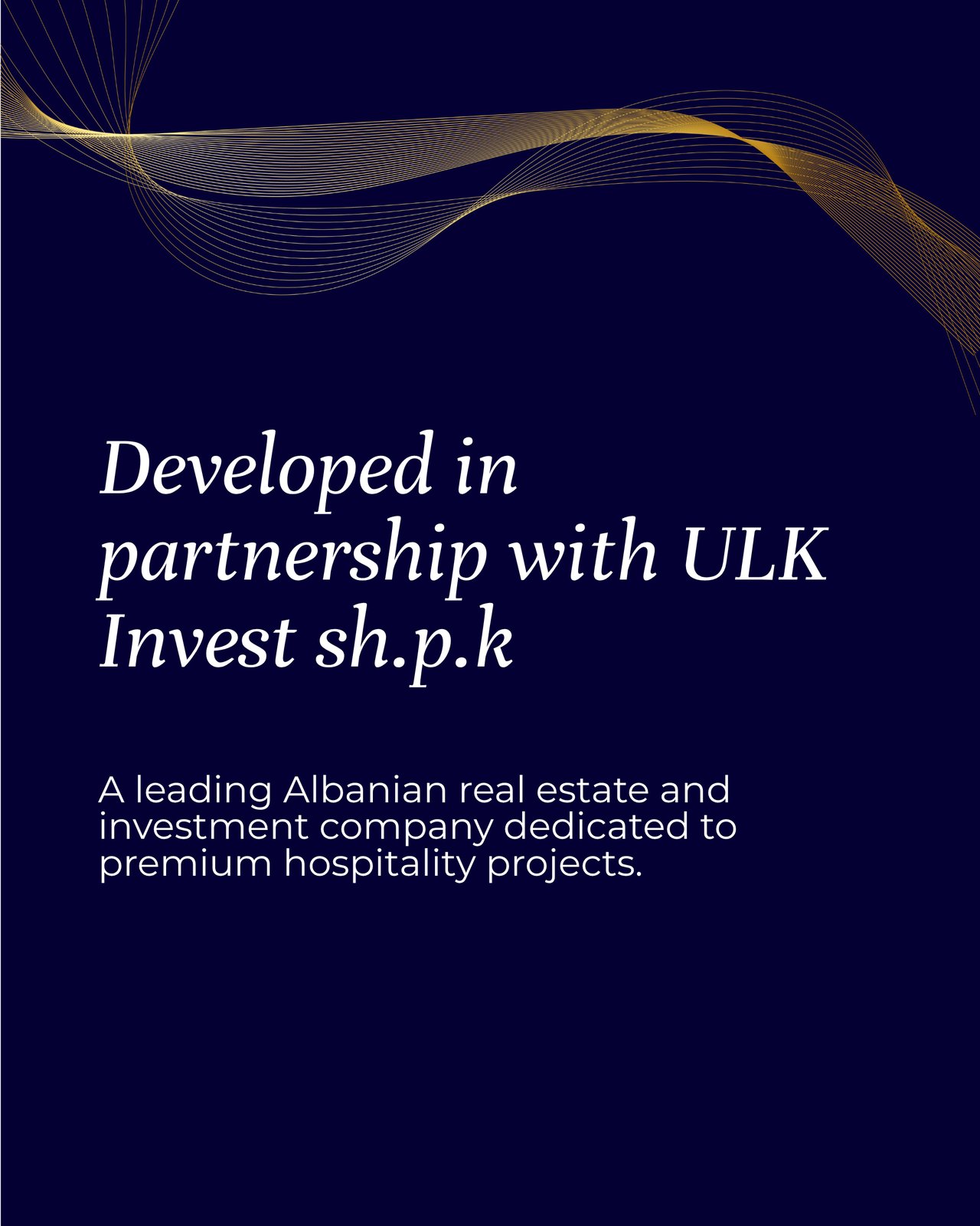 Swissôtel Vlora · Slide 5 · Signature du partenariat avec ULK Invest