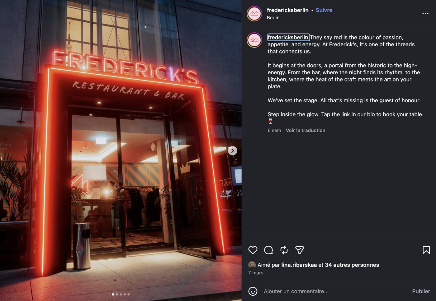 Frederick's Instagram reel 2