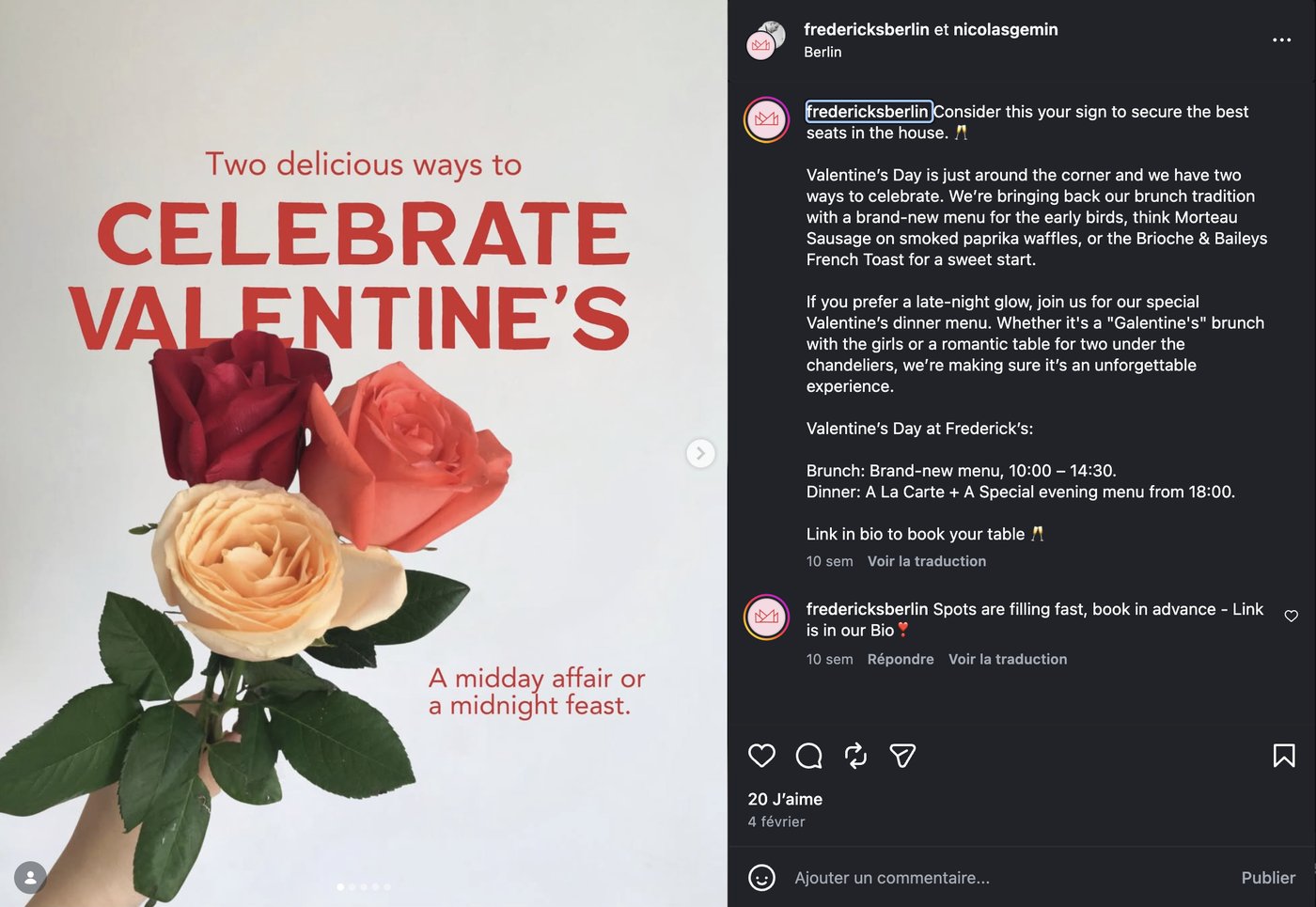 Frederick's Instagram reel 3